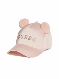 Cheap ⌛ Guess Factory Faux-Fur Pom ⚾ Baseball Hat for 👩 women ✔️