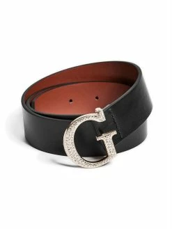 Best Pirce 🛒 Guess Factory Rhinestone G Logo Buckle Belt for 👩 women 😉