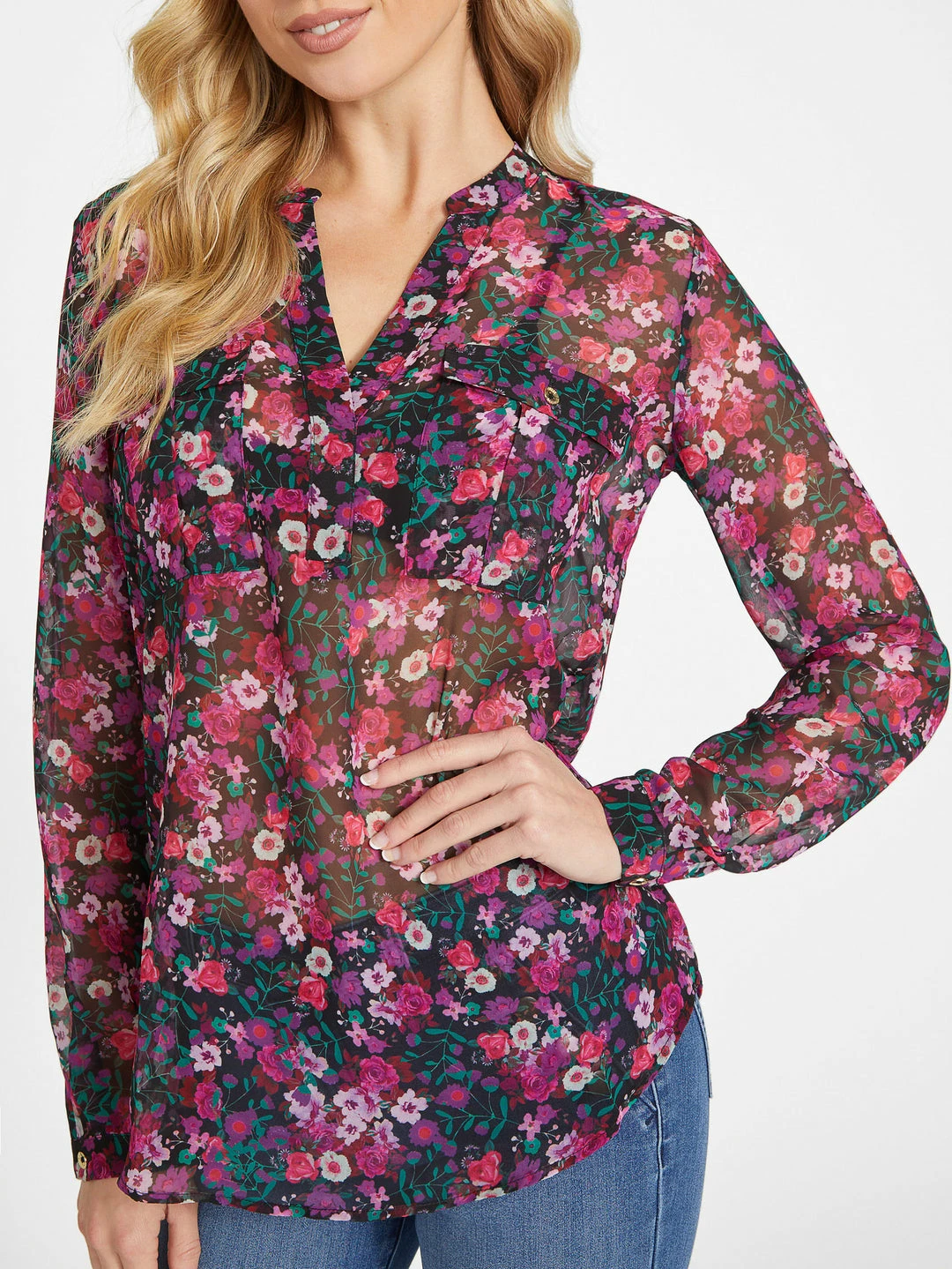 Brand new ❤️ Guess Factory Eco Jemima Sheer Top for 👩 women 🔥 - Image 4