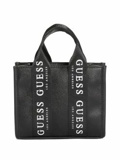 Best reviews of 😀 Guess Factory Logo-Tape Mini Tote Crossbody for 👩 women 🥰