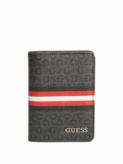 Flash Sale ✨ Guess Factory Stripe Logo Passport Case for men ⭐