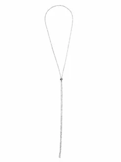 Brand new ❤️ Guess Factory Silver-Tone Rhinestone Bolo Necklace for 👩 women 😉