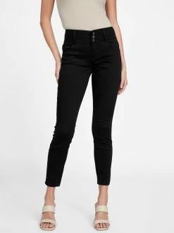 Budget 🛒 Guess Factory Shana Three-Button Mid-Rise Skinny 👖 Jeans for 👩 women ✔️