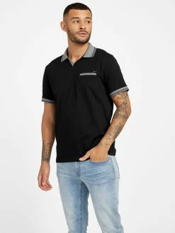Hot Sale ⌛ Guess Factory Denver Johnny Pocket Polo for men ❤️