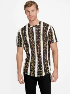 New 👏 Guess Factory Seik Baroque Graphic Tee for men 🌟