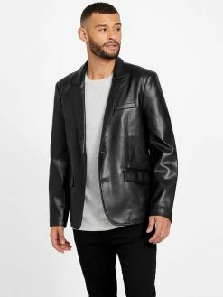 Buy ✔️ Guess Factory Dex Faux-Leather Blazer for men ✔️