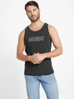 Best reviews of ⌛ Guess Factory Douglas Logo Tank for men 🎉