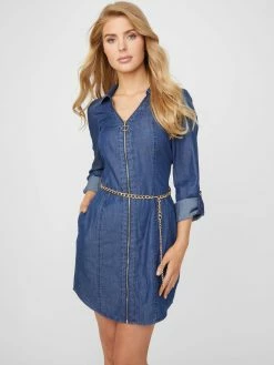 Buy ✔️ Guess Factory Abelina Chambray 👗 Dress for 👩 women 🤩
