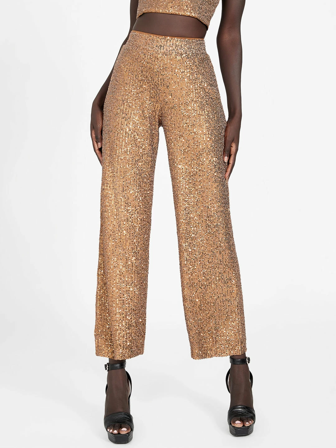 Deals 🔔 Guess Factory Sabine Sequin Palazzo Pants for 👩 women 🥰 - Image 5