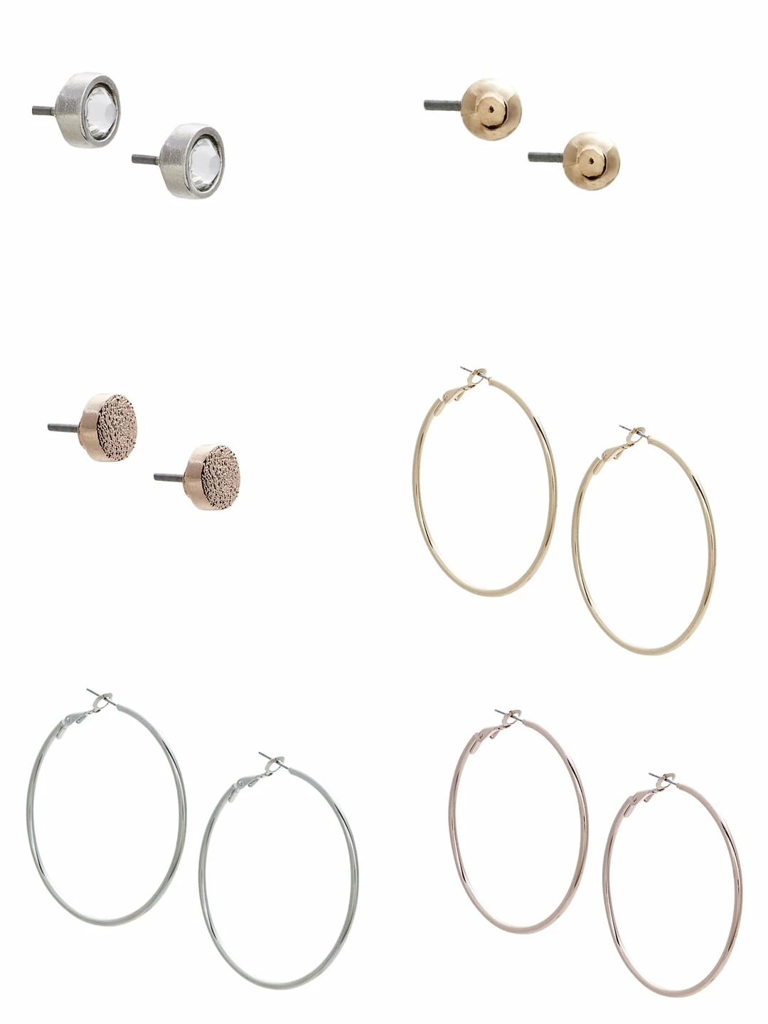 New 🔥 Guess Factory Mixed-Metal Hoop Earrings Set for 👩 women 😍 - Image 2