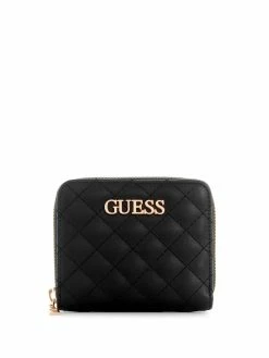 Coupon 🥰 Guess Factory Hoboken Small Zip-Around Wallet for 👩 women 🛒