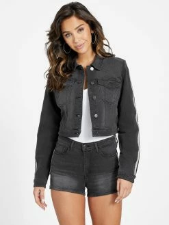 Deals ⌛ Guess Factory Eco Piatta Cropped Denim Jacket for 👩 women 💯