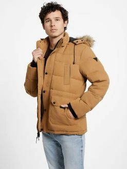 Top 10 💯 Guess Factory Eco Beasley Down Parka for men 🤩