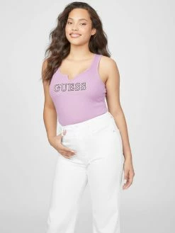 Hot Sale ๐ Guess Factory Sebas Logo Tank for ๐ฉ women ๐คฉ
