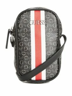 Outlet 🌟 Guess Factory Striped Logo Print Crossbody for 👩 women 🥰
