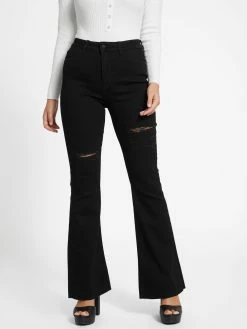 Best Pirce ✔️ Guess Factory Eco Lyndon Destroyed Flared 👖 Jeans for 👩 women ⭐