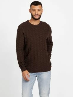 Flash Sale 🔥 Guess Factory Geometric Crewneck Sweater for men 😉