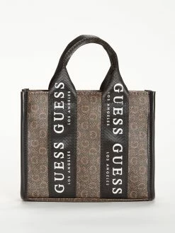 Hot Sale 😀 Guess Factory Logo Mini Tote Crossbody for 👩 women 🧨