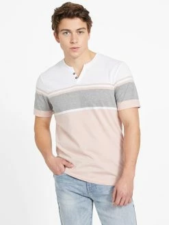 Cheapest ✨ Guess Factory Chucky Striped Slit Tee for men 👍