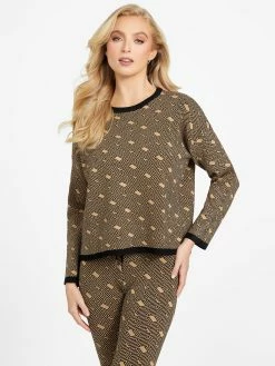 Wholesale ⌛ Guess Factory Eco Boxy Cachet Sweater for 👩 women 🤩