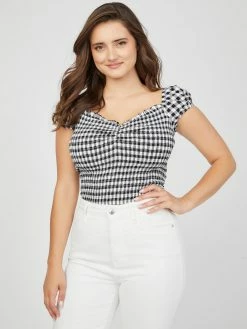 Wholesale 👍 Guess Factory Mace Smocked Top for 👩 women 🤩