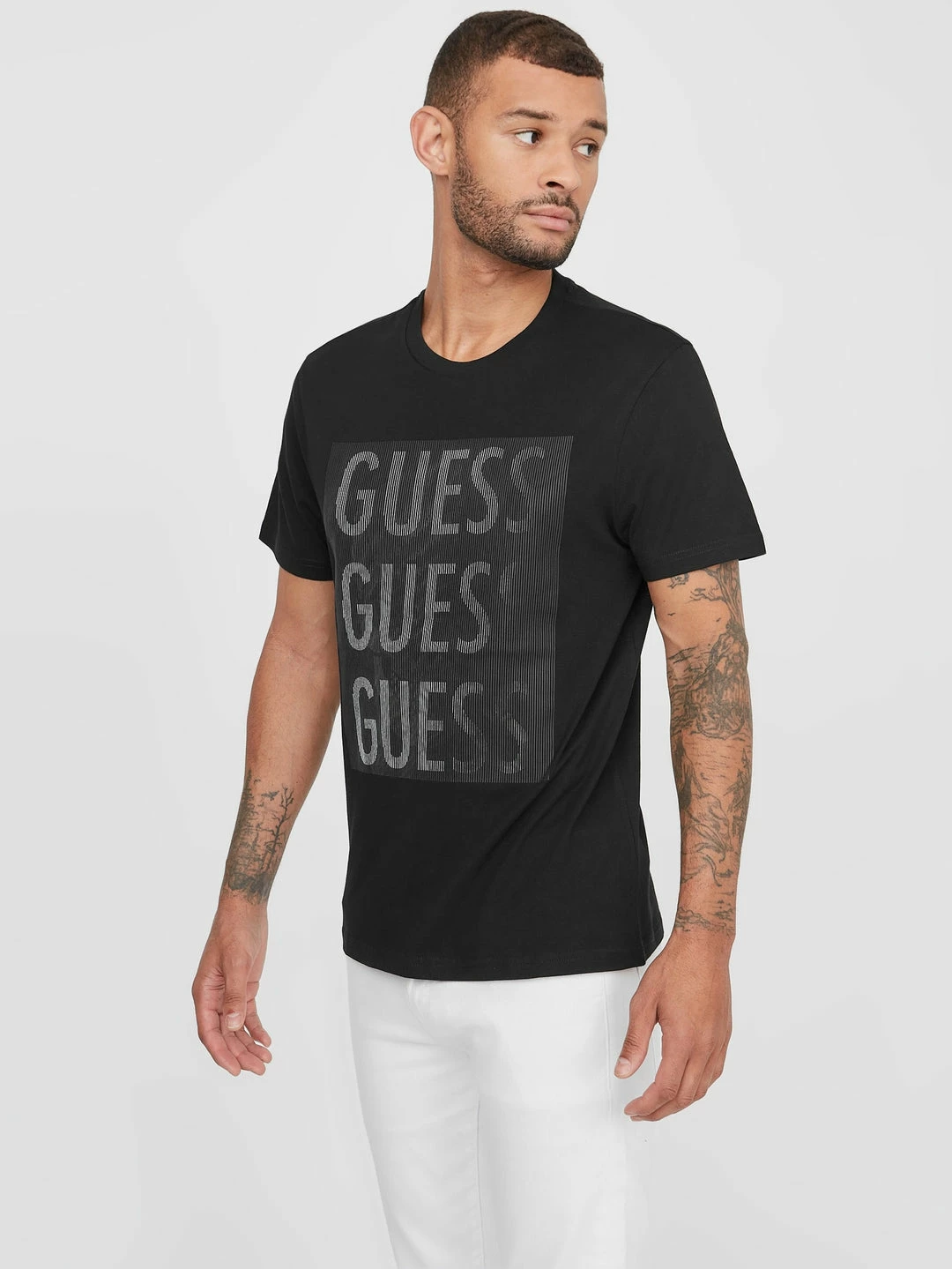 Budget ✨ Guess Factory Buckler Skull Tee for men 😀