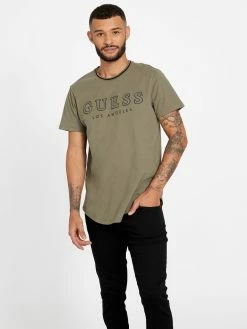 Deals ⭐ Guess Factory Zade Longline Crewneck Tee for men 🎁