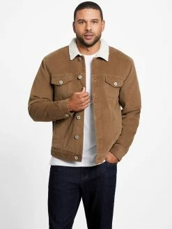 Wholesale 🛒 Guess Factory Brent Sherpa Corduroy Jacket for men 🤩