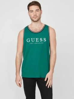 Best reviews of 🥰 Guess Factory Nichols Embroidered Logo Tank for men 🎁