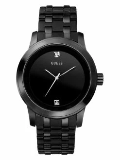 Budget 💯 Guess Factory Black Analog ⌚ Watch for men 😀