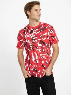Cheapest 🧨 Guess Factory Schroder Graphic Tee for men 😍