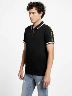 Top 10 🔔 Guess Factory Eco Jon Zip Polo for men 🎁