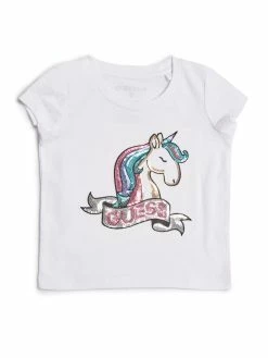 Promo ⌛ Guess Factory Jenni Unicorn Tee (2-6) for kids 👍