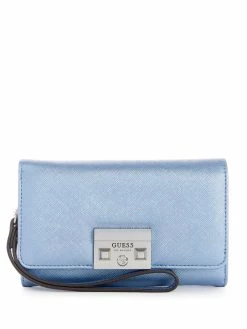 Cheap ⌛ Guess Factory Giana Metallic Phone Organizer for 👩 women 💯