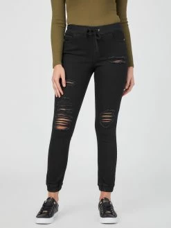 Buy 🥰 Guess Factory Paisley Mid-Rise Denim Joggers for 👩 women ✨