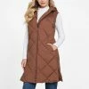 Discount 🎉 Guess Factory Eco Venna Longline Puffer Vest for 👩 women 👏