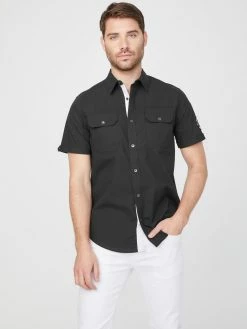 Best reviews of 🧨 Guess Factory Eddie Ripstop Short-Sleeve 👚 Shirt for men ⌛