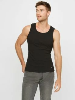 Cheap 🥰 Guess Factory Bradford Rib Tank for men 🤩