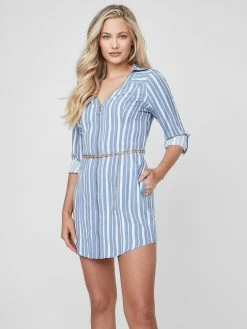 Hot Sale 😀 Guess Factory Abelina Challis 👕 Shirt 👗 Dress for 👩 women 🔥