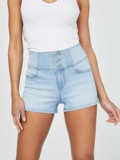 Hot Sale ✔️ Guess Factory Millie High-Rise Denim Shorts for 👩 women 🎁