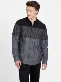 Budget 🌟 Guess Factory Starvos Color-block 👚 Shirt for men 🥰
