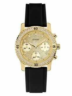 Wholesale 🌟 Guess Factory Gold-Tone and Black Multifunction ⌚ Watch for 👩 women 🎉