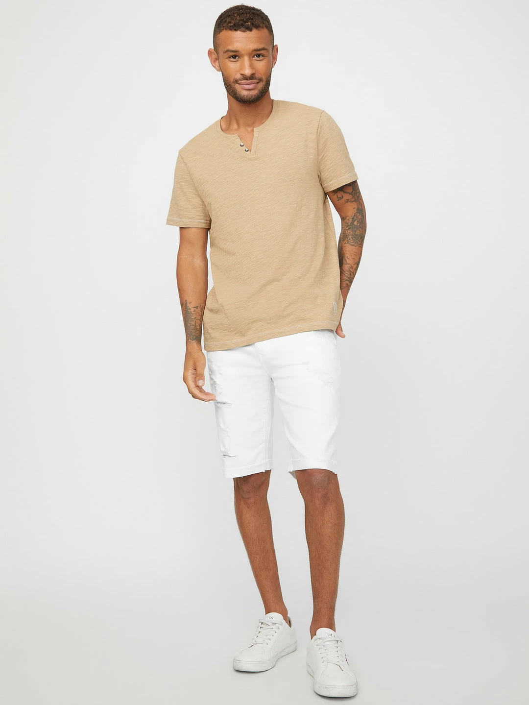 New ๐ Guess Factory Abby Denim Shorts for men ๐งจ - Image 2