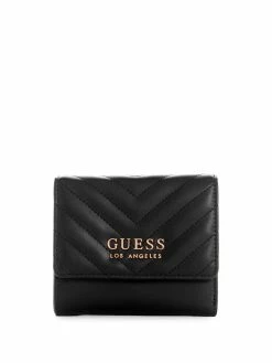 Deals 💯 Guess Factory Saranac Trifold Wallet for 👩 women 🔔