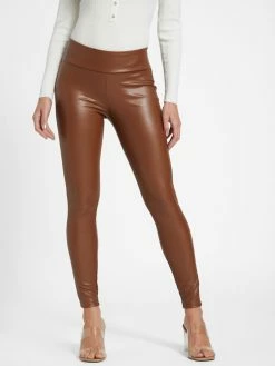Promo ⌛ Guess Factory Jalena Faux-Leather Leggings for 👩 women 👍
