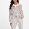 Wholesale 🔔 Guess Factory Eco Uma Velour Zip-Up Jacket for 👩 women ✨