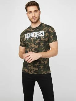 Top 10 💯 Guess Factory Greg Camo Reflective Tee for men 🧨