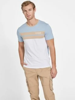 Deals 😉 Guess Factory Thom Color-Block Logo Tee for men 🌟