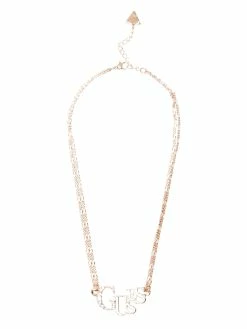 Hot Sale 😉 Guess Factory Gold-Tone Logo Necklace for 👩 women 🤩