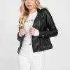 New 😍 Guess Factory Baker Hooded Faux-Leather Moto Jacket for 👩 women 🔥